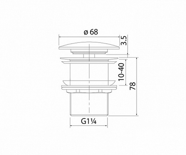 донный клапан IDDIS OPTIMA HOME